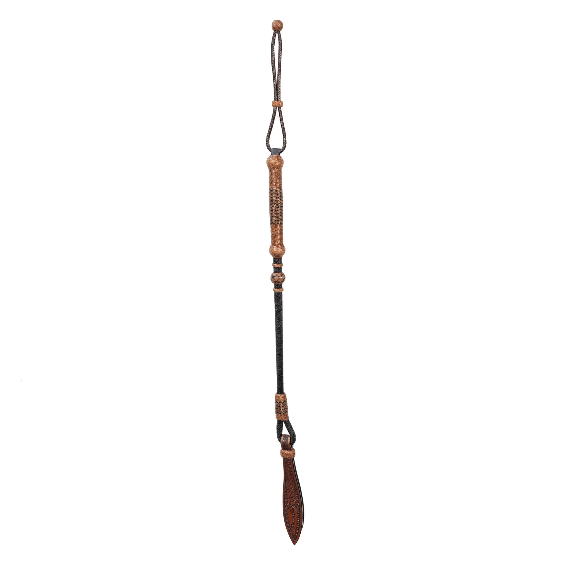 Professional's Choice Rawhide Riding Quirt Whip - Hand-Braided Western Training Aid