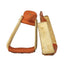 Professional's Choice Rawhide Slant Stirrups - Ergonomic Western Riding Saddle Stirrups