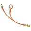 Professional's Choice Short Leather Training Fork crafted from premium natural tan leather for gentle equine communication. This essential horse training tool features two leather straps with durable solid brass rings at the top and a secure brass snap hook at the base for easy attachment. Perfect for refining head position and control, this high-quality western tack piece is a must-have for professional trainers and equestrian enthusiasts alike.