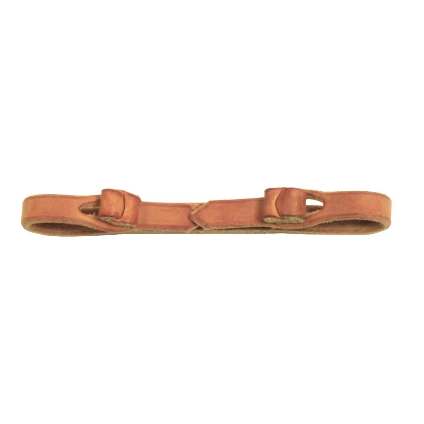 Professional's Choice Snaffle Curb Strap crafted from premium light brown Hermann Oak leather. This high-quality Western horse tack features a sleek, adjustable design with sliding keepers for a secure fit. Durable and classic, this russet leather chin strap is an essential piece of equestrian equipment for snaffle bits, perfect for everyday riding or competition.