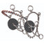 Professional's Choice Combo Snaffle Horse Bit with a 5.5" twisted wire lifesaver mouthpiece. This high-performance equestrian bit features a copper-wrapped wire noseband, smooth rings, and durable stainless steel construction. Equipped with black rubber bit guards and a curb chain for refined control. A versatile western training bit ideal for barrel racing and speed events, combining gag and curb pressure for effective communication with your horse.