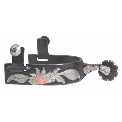 Professional's Choice Sunflower Spur - Western Riding Spurs with Decorative Sunflower Rowel