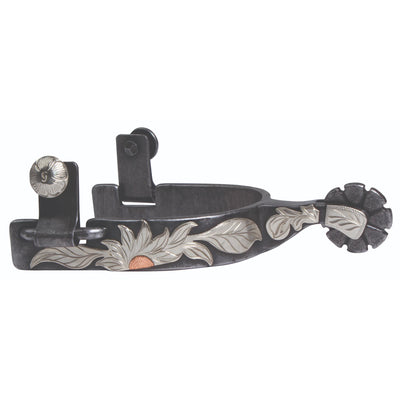 Professional's Choice Sunflower Spur - Western Riding Spurs with Decorative Sunflower Rowel