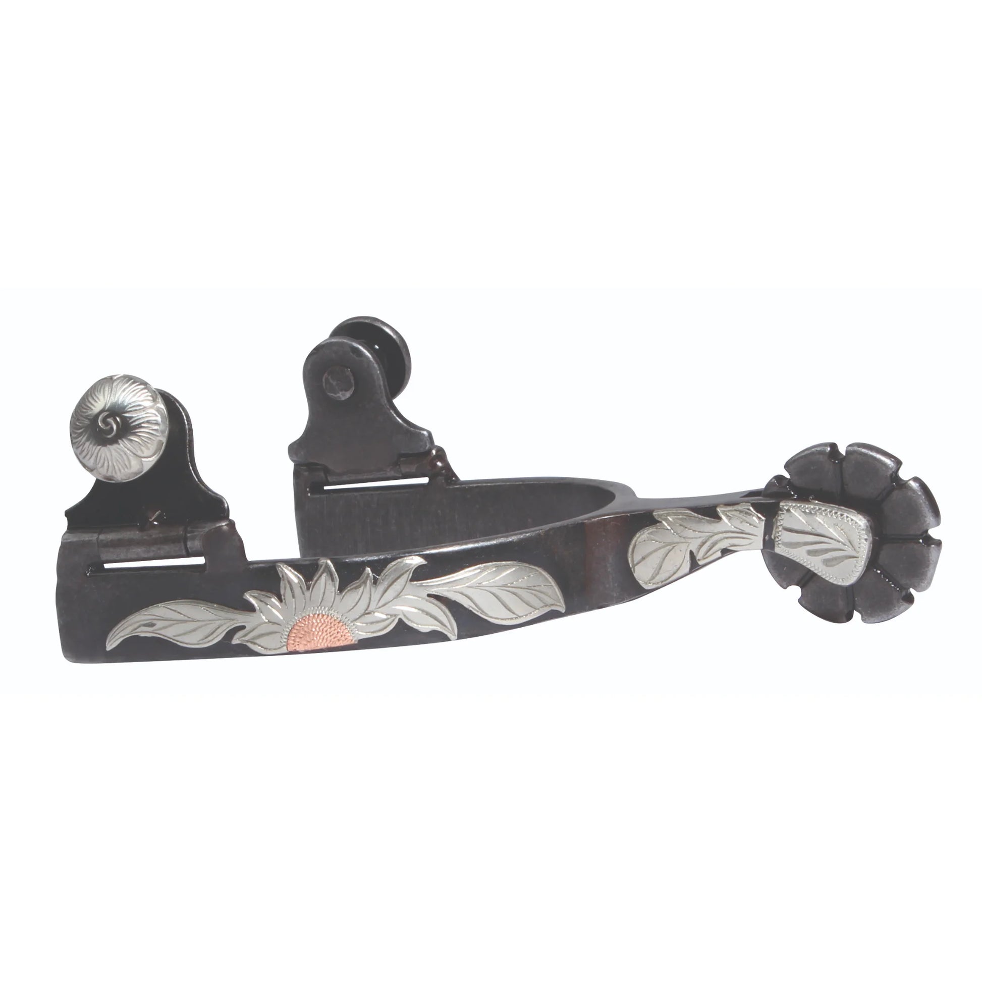 Professional's Choice Sunflower Spur - Western Riding Spurs with Decorative Sunflower Rowel
