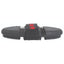 Professional's Choice Tail Tamer Soft Touch Flex Curry horse grooming brush in black. This flexible, ergonomic rubber curry comb features a segmented design for contouring to the horse's body and a durable black hand strap with a signature red heart logo. Ideal for gentle cleaning, massaging, and removing dirt or loose hair, this professional equine grooming tool is a must-have for daily horse care and stable maintenance.