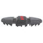 Professional's Choice Tail Tamer Soft Touch Flex Massager in black. This flexible equine grooming and massage tool features rows of soft, rubberized nubs designed to contour to a horse's muscles for deep cleaning and relaxation. Includes a secure black hand strap detailed with a red heart and "Tail Tamer" logo. Ideal for sensitive horses, shedding, and post-workout muscle recovery.