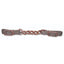 Professional's Choice Bob Avila Collection Equine Curb Strap featuring a durable dark brown nylon strap and a classic rust-finish center chain. This premium western horse tack includes adjustable buckles on both ends for a precise fit on any bit. High-quality equine gear designed for refined communication and style, making it an essential accessory for training or competition.