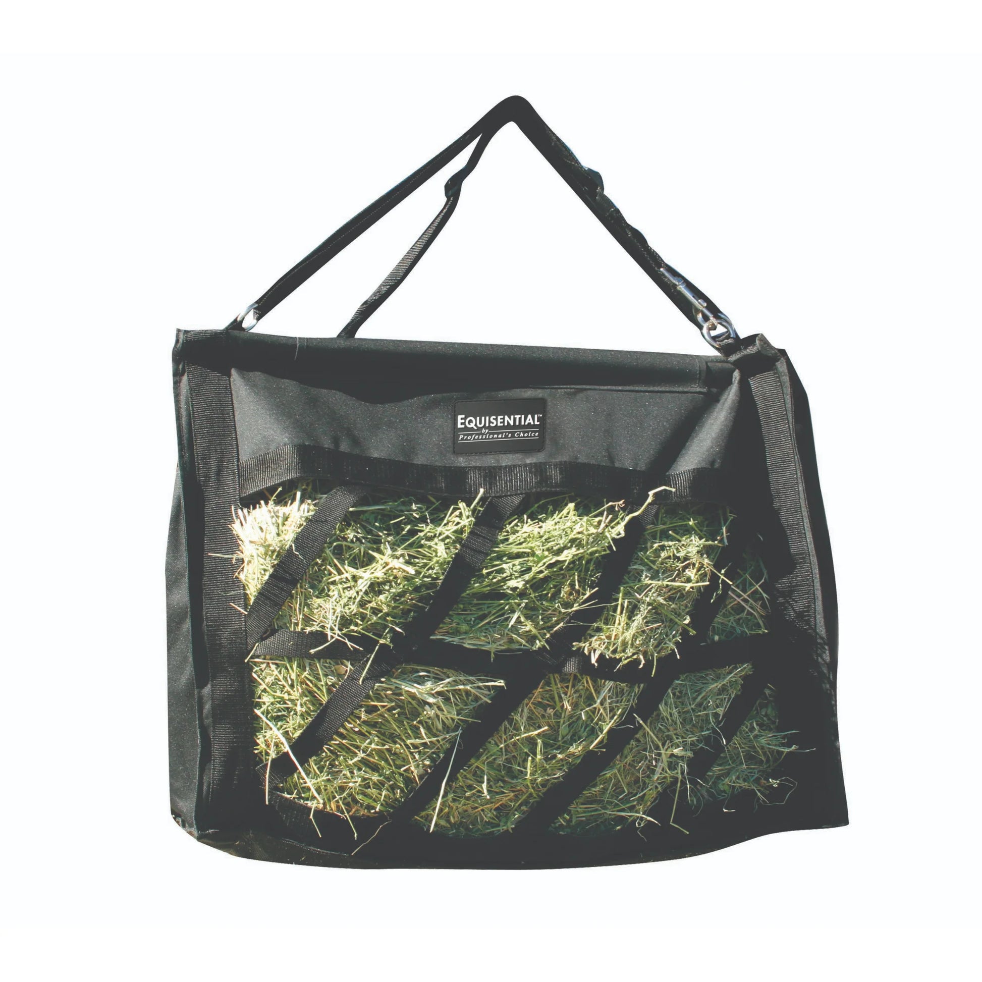Professional's Choice Top Load Hay Bag - Durable Horse Feeder, Black, 12" x 24"