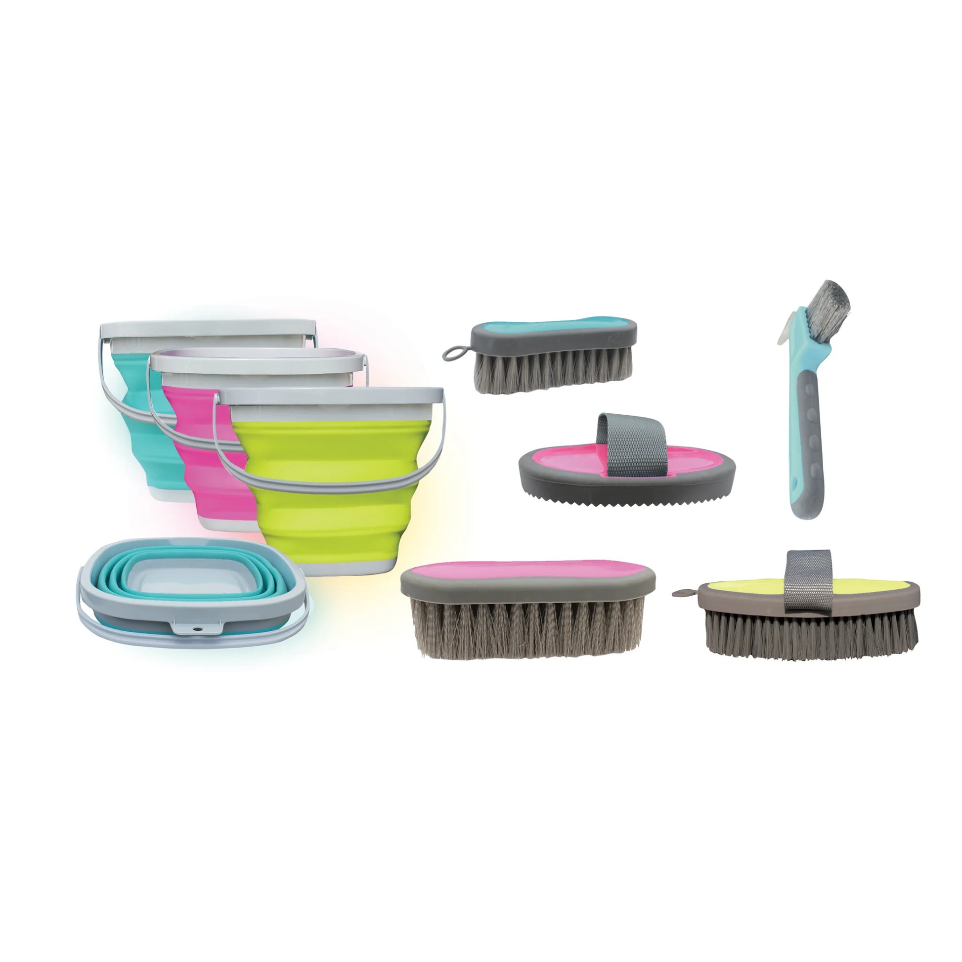 Professional's Choice Tt Horse Grooming Kit with Storage Bucket - Assorted Colors