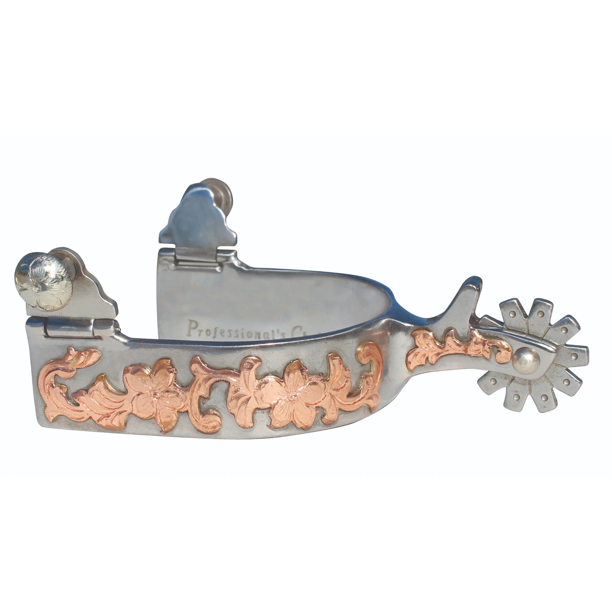 Professional's Choice Western Spurs with Copper Inlay - Performance Riding Gear