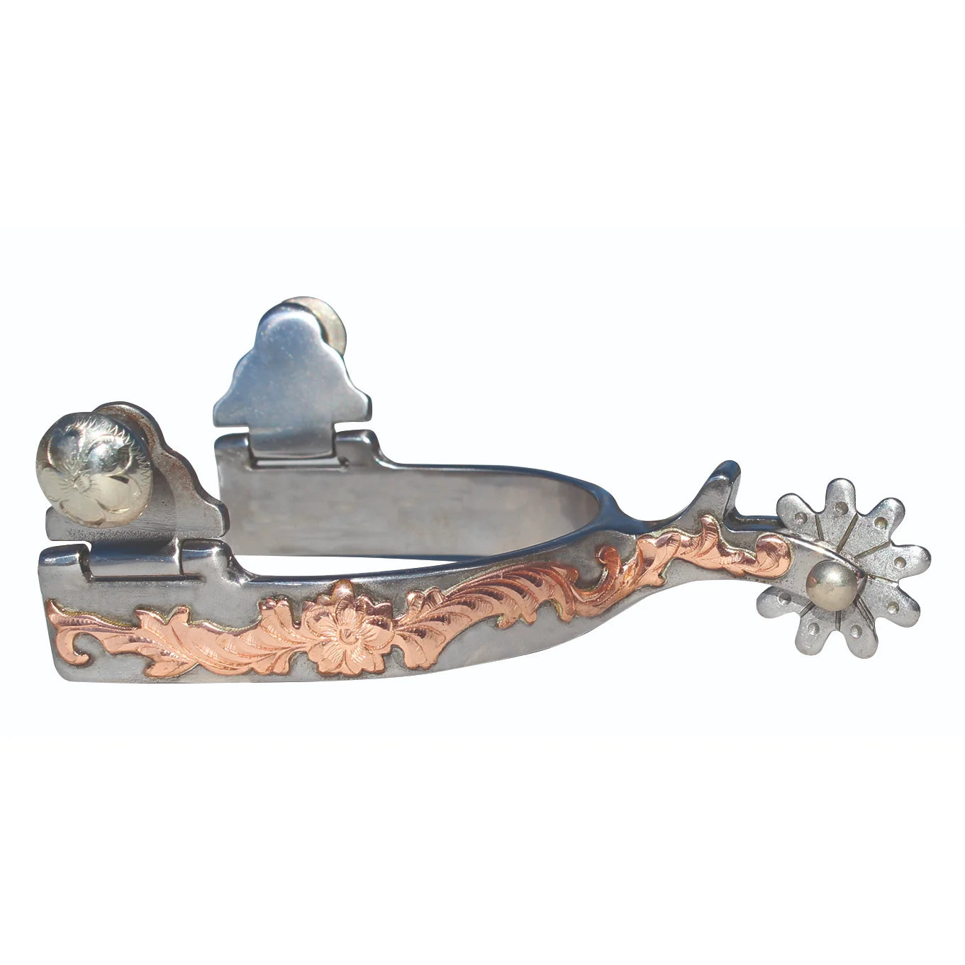 Professional's Choice Western Spurs with Copper Inlay - Performance Riding Gear