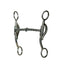 Professional's Choice Yukon Bit Series horse bit with a 5.25-inch twisted wire jointed mouthpiece and 6-inch curved stainless steel shanks. This high-quality western tack features fixed cheeks with loops for bridle and rein attachment, offering precise communication and control. Durable silver-toned equestrian hardware ideal for performance or training, providing a professional and effective tool for horse riders.