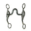 Professional's Choice Yukon Bit Series Western horse bit in polished stainless steel. Features a 5.25-inch mouthpiece with a high port for tongue relief and 6-inch curved shanks. This durable curb bit provides precise communication and leverage, perfect for performance horses and training. Includes rings for headstall and rein attachment.