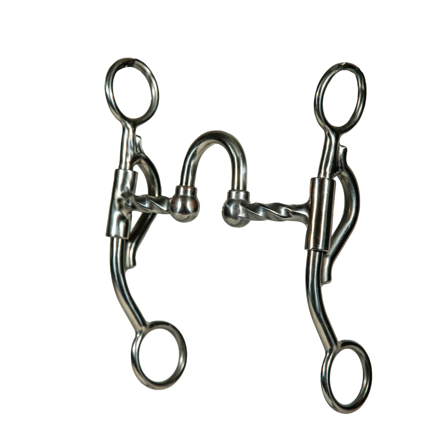 Professional's Choice Yukon Bit Series horse bit with a 5.25-inch twisted wire mouthpiece and high port. This silver stainless steel western curb bit features elegant 6-inch curved shanks for leveraged control. Ideal for performance horses and training, this high-quality equestrian tack combines durability with professional-grade functionality for refined communication between horse and rider.