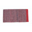 Professionals Choice 32x64 Double Weave Saddle Blanket featuring a bold Southwestern-inspired geometric pattern in red, black, and white. This high-quality horse saddle pad showcases intricate zigzag and striped weaving, offering durability and style for Western riding, shows, or ranch work. The solid red end border adds a classic touch to this essential piece of equestrian tack.