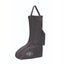 Professional's Choice Tall Boot Bag in black. A durable equestrian storage solution featuring a tall, boot-shaped design with a convenient top carry handle and full-length side zipper. This padded nylon bag includes a side accessory pocket for spurs and the signature Professional's Choice horse logo. Perfect for protecting and transporting English or Western riding boots during travel or at the stable.