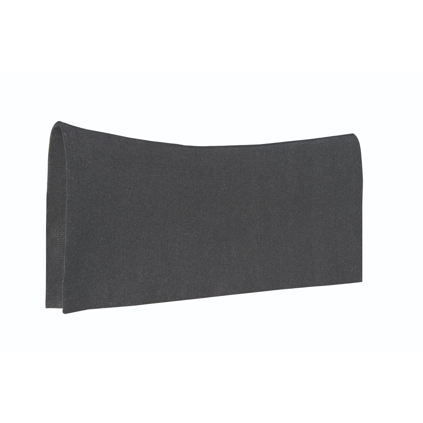 Professional's Choice Contoured Pad Liner in charcoal black felt. This thin, moisture-wicking horse saddle pad liner features a contoured topline to ensure a perfect fit under your western saddle pad, protecting it from dirt and sweat while keeping your horse comfortable.