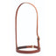 Professional's Choice Double Ply Noseband 8032BHL featuring high-quality brown leather with elegant white contrast stitching. This durable equestrian tack includes an adjustable headstall with solid brass hardware for a custom fit. Perfect for western riding, training, and everyday barn use, this double-ply leather noseband offers strength and classic style for your horse's bridle setup.