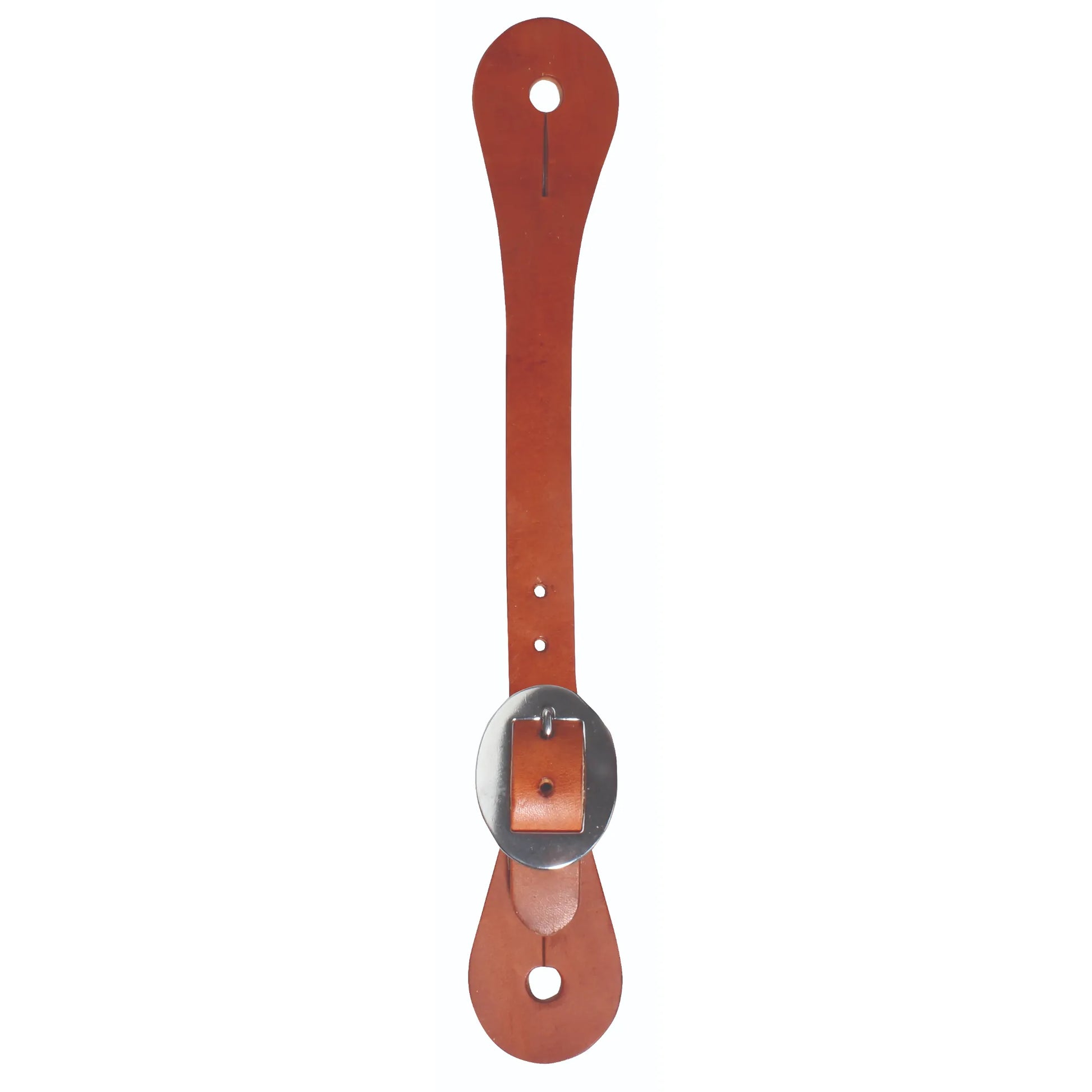 Professional's Choice Men's 3/4" Sagebrush Spur Strap featuring a premium brown leather design with a classic silver-toned oval buckle. This adjustable western equestrian accessory provides a secure fit for spurs on cowboy boots. Durable and stylish, it’s an essential piece of western tack for trail riding, barrel racing, or everyday performance.