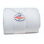 White Professional's Choice Polo Wrap made of superior, plush fleece for premium horse leg support and protection. This rolled-up equestrian leg bandage features a secure Velcro closure with the signature red and blue brand logo. Perfect for schooling, training, and equine sports medicine, these high-quality white polo wraps offer comfort and shock absorption for your horse's legs.