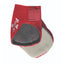 Professional's Choice Rear Ankle Boot-One Size in vibrant red, offering superior horse fetlock protection. This durable equestrian boot features a reinforced dark grey textured strike pad, white brand logo, and a secure hook-and-loop strap closure. The soft grey interior lining ensures comfort during rides. High-quality horse leg protection gear perfect for training, performance, and keeping your horse safe in style.