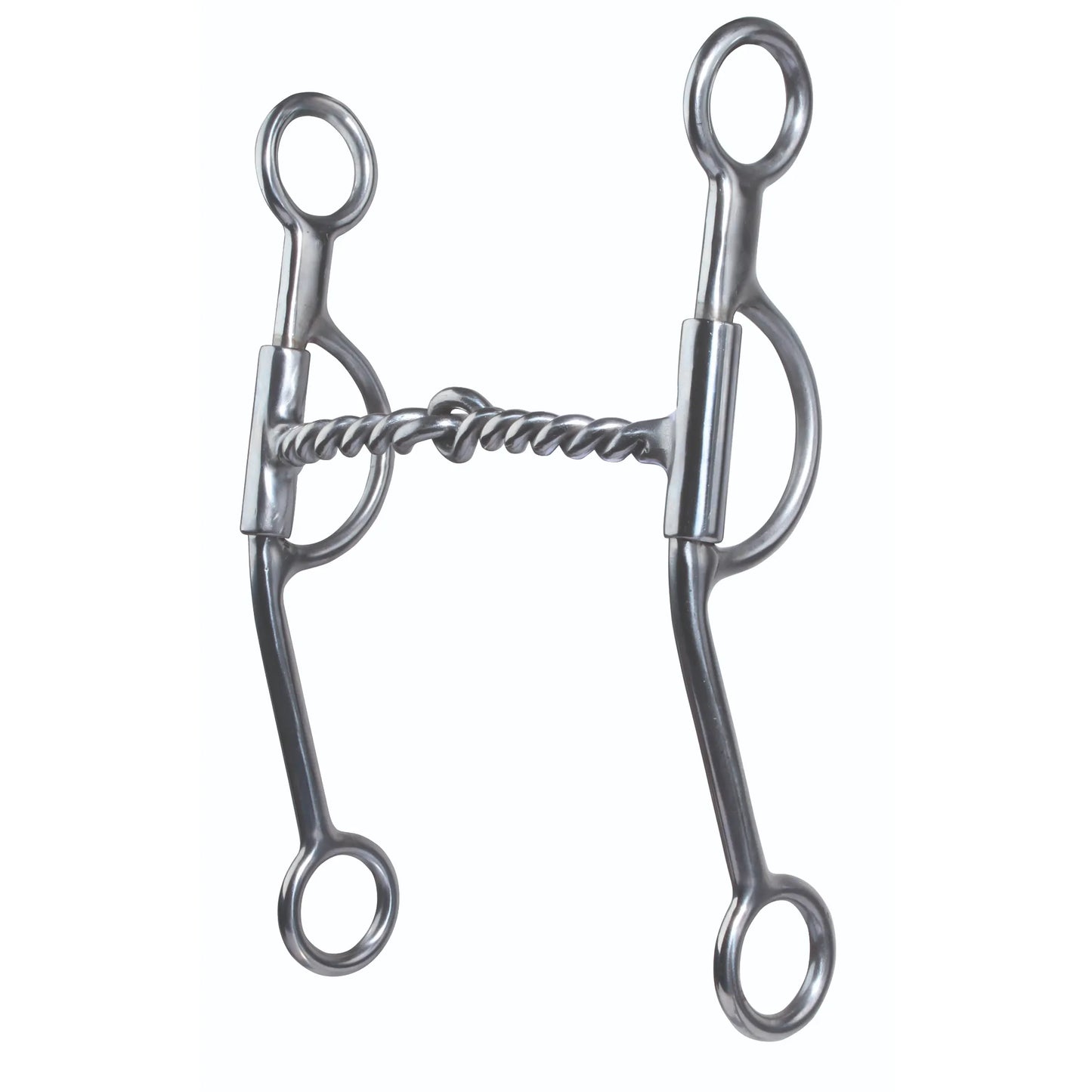 Pros Choice Loomis western horse bit featuring an 8.5-inch silver shank and a twisted wire mouthpiece. This professional-grade equestrian tack uses a classic curb bit design for enhanced communication and control. Crafted with a high-shine finish, it’s an essential piece of horse riding equipment for training and western performance. Durable and stylish silver horse bit for the discerning equestrian.
