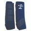 Professional's Choice SMBII Sports Medicine Boots in Navy Blue, featuring shock-absorbent material and secure triple Velcro straps. These high-performance horse boots provide essential support for tendons and ligaments, ensuring maximum protection during training or competition. Durable and comfortable equestrian leg protection for your horse.