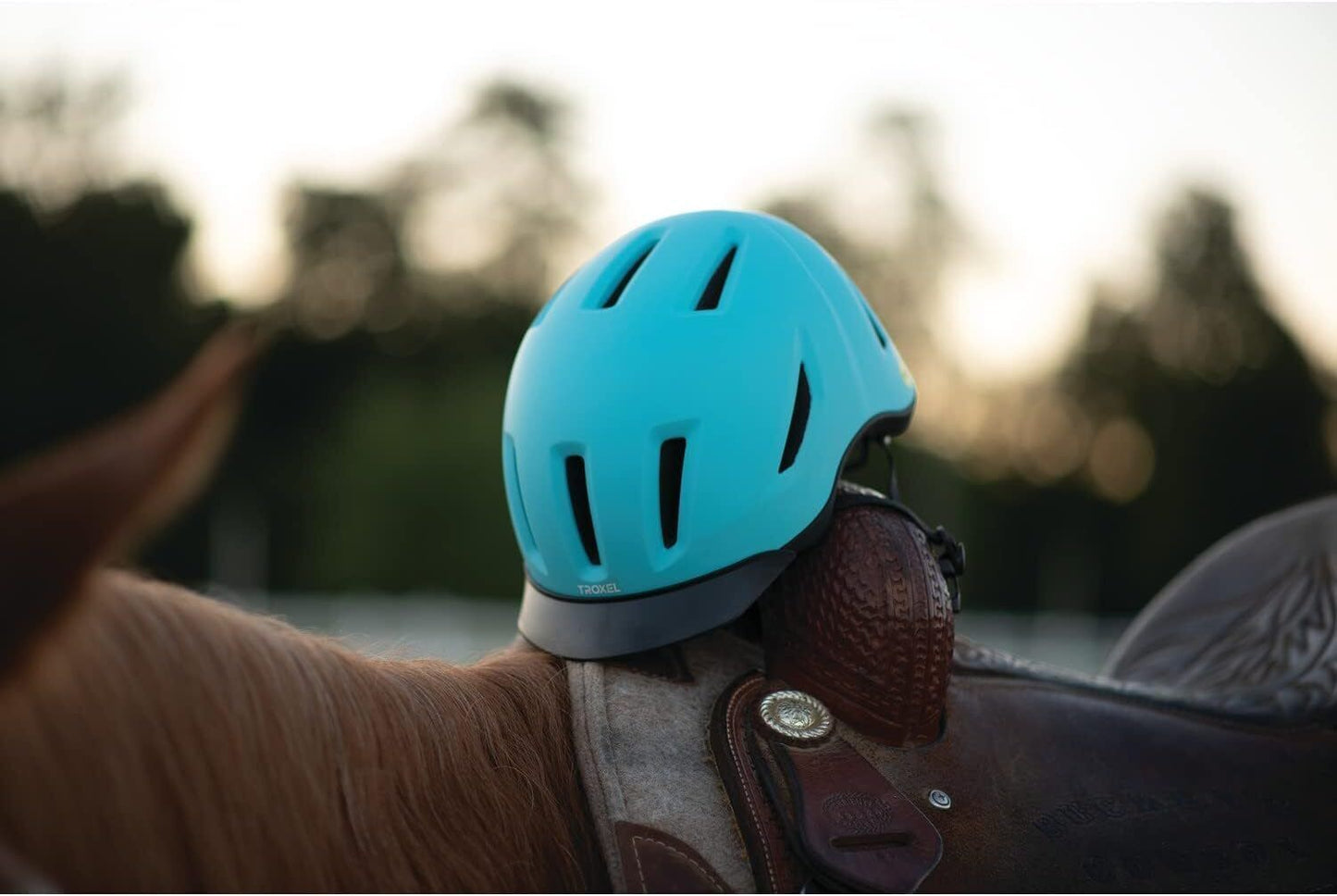 Troxel Riding Helmet Terrain MIPS Horse Safety Low Profile Equine - Hooves and Paws