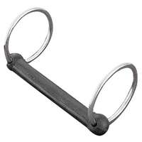 Load image into Gallery viewer, Weaver Leather 5&#39;&#39; Malleable Iron Copper Rubber Bit W/Rings
