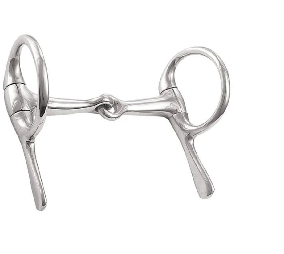 Weaver Leather Snaffle Half Cheek Driving Bit, Stainless Steel, 4" Mouth (Sell out)
