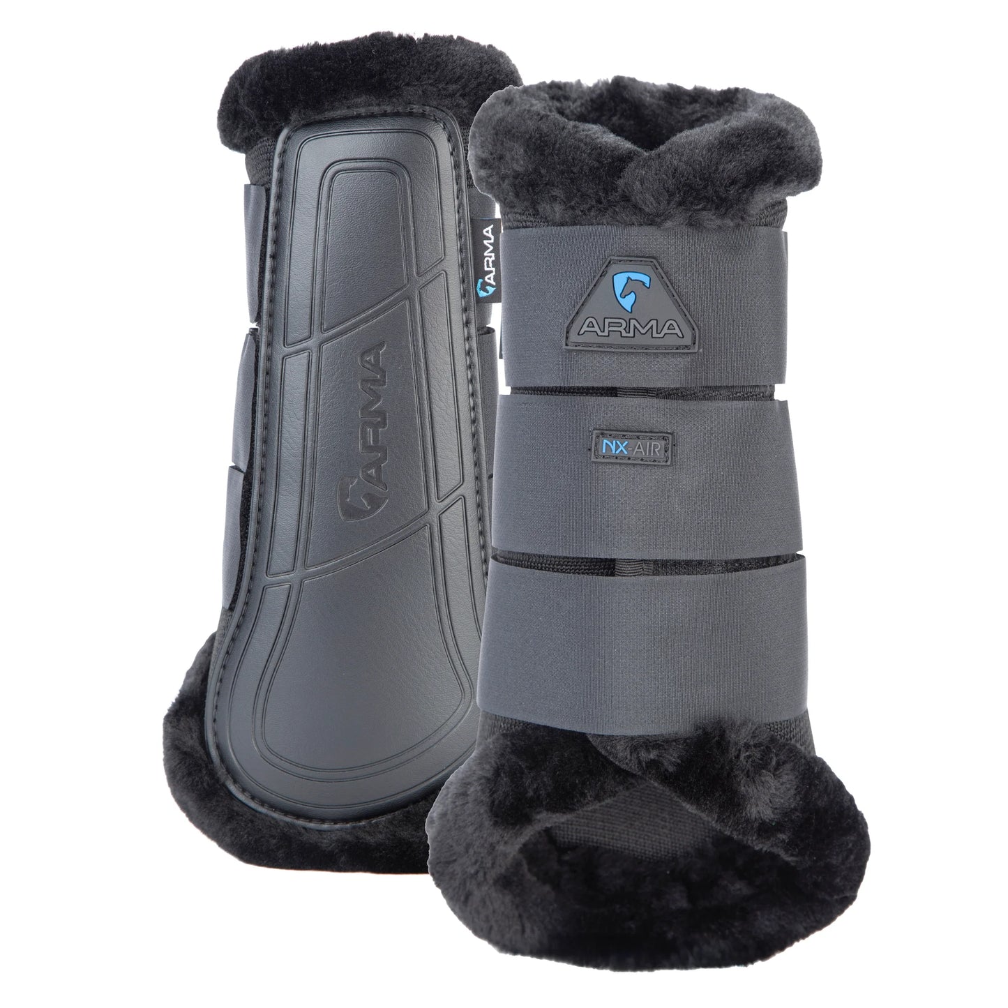 Shires Arma Air Motion Supafleece Brushing Boots - Breathable Horse Leg Protection - Multiple Sizes