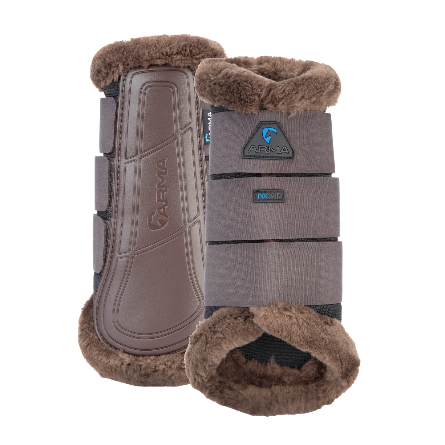 Shires Arma Air Motion Supafleece Brushing Boots - Breathable Horse Leg Protection - Multiple Sizes