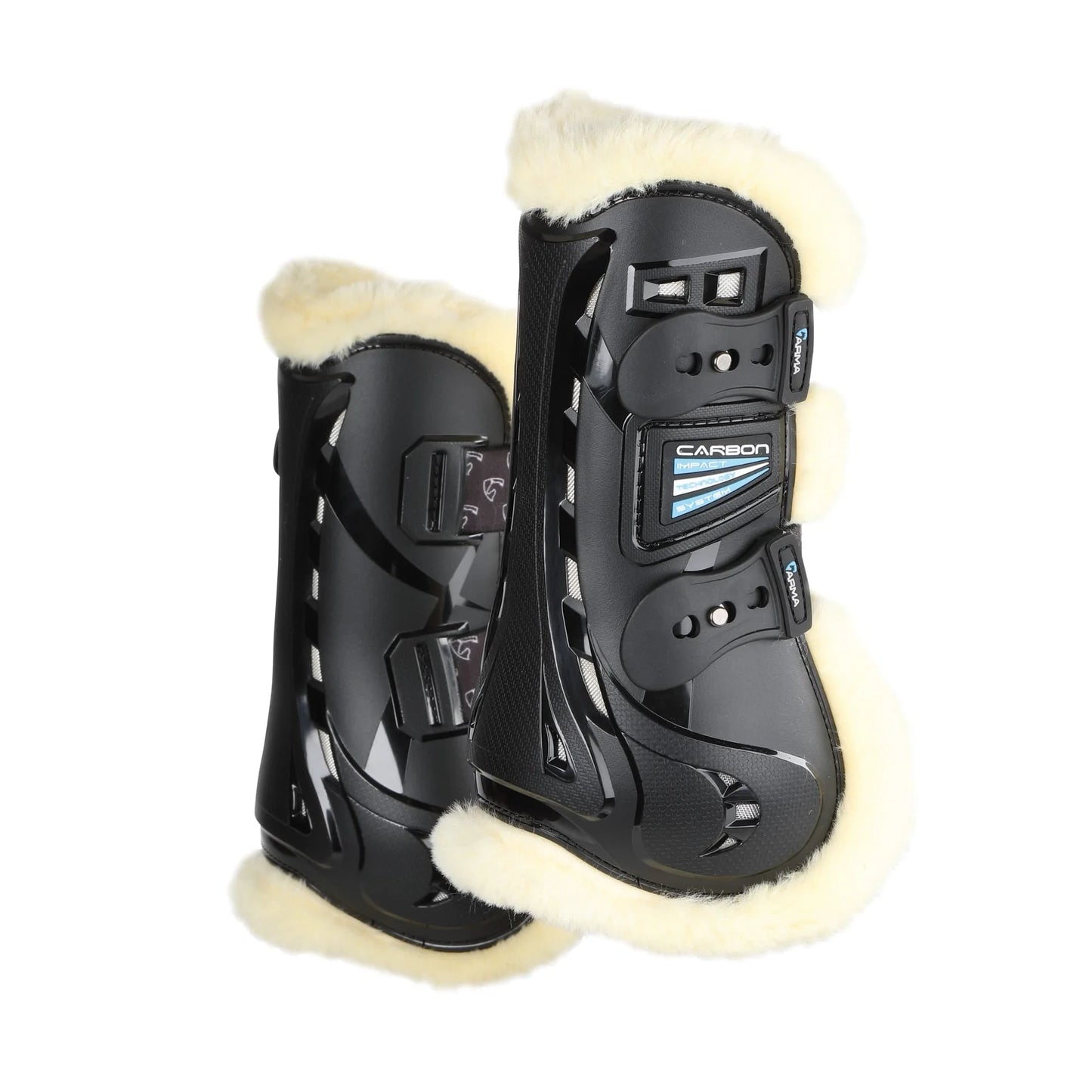 Shires ARMA Carbon SupaFleece Tendon Boots - Premium Shock Absorbing Horse Leg Protection