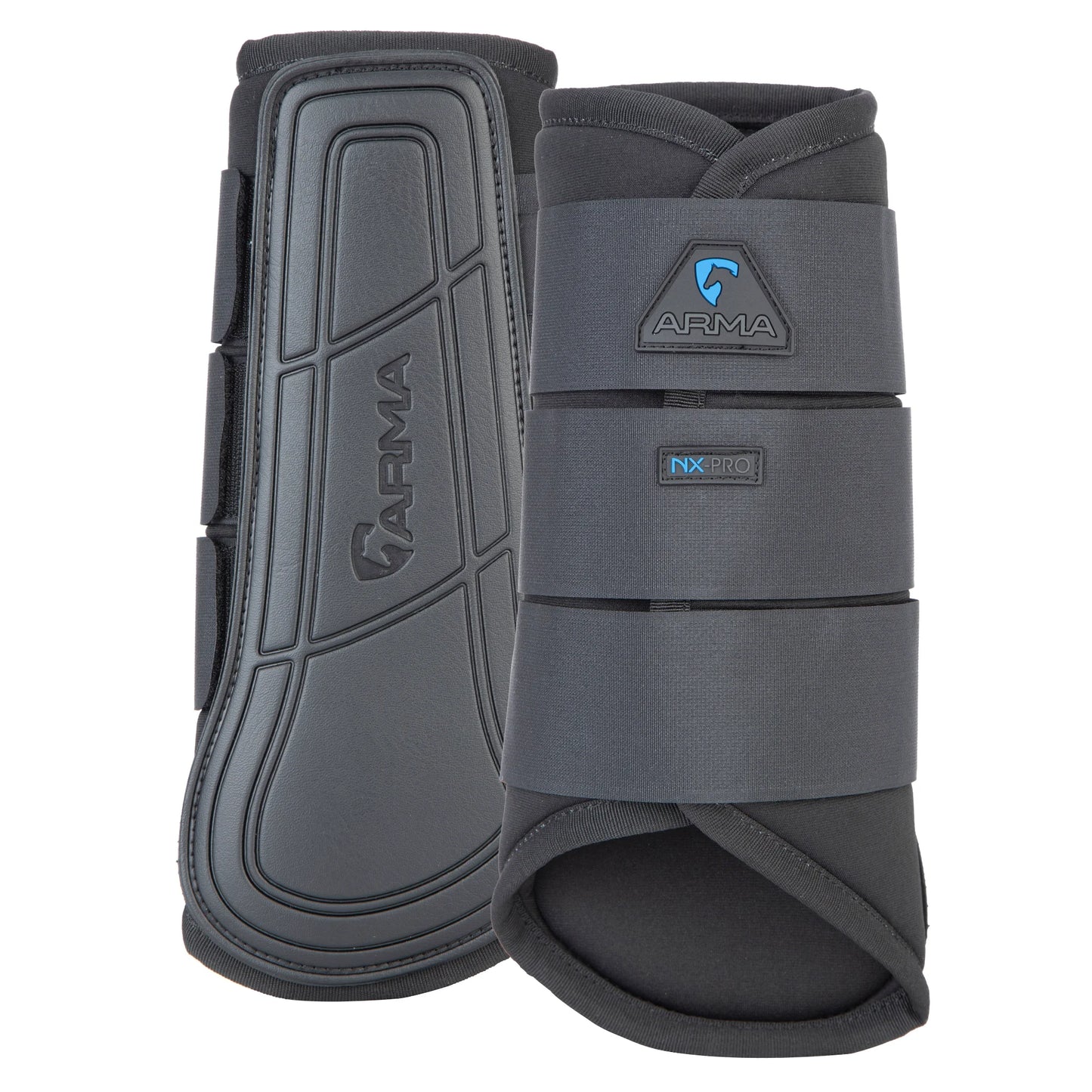 Shires Arma Contour Pro Brushing Boots - Durable Impact Protection for Horses - Multiple Sizes