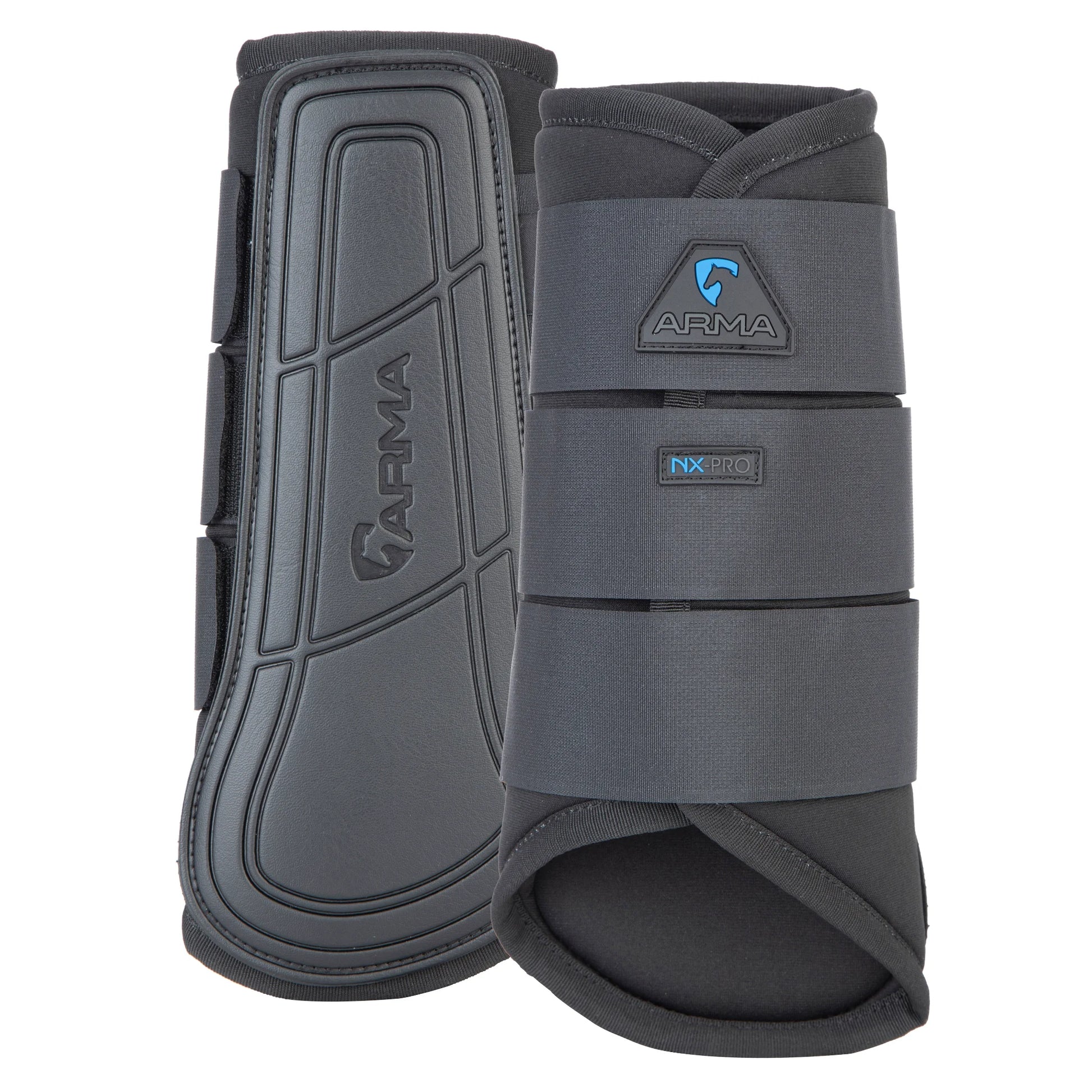 Shires Arma Contour Pro Brushing Boots - Durable Impact Protection for Horses - Multiple Sizes