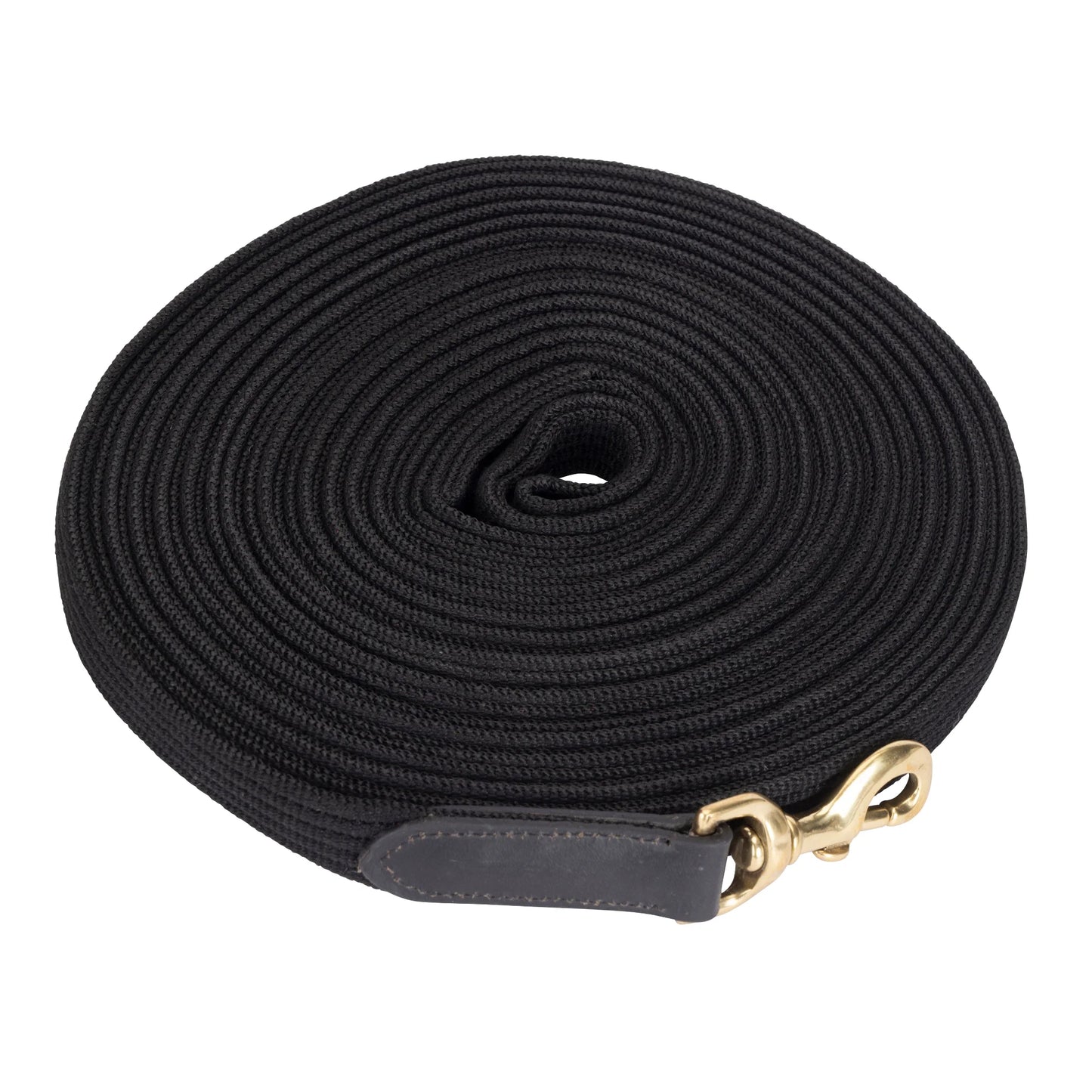 Shires ARMA Extra Long Cotton Lunge Line - Durable Training Lead, Black, 50'