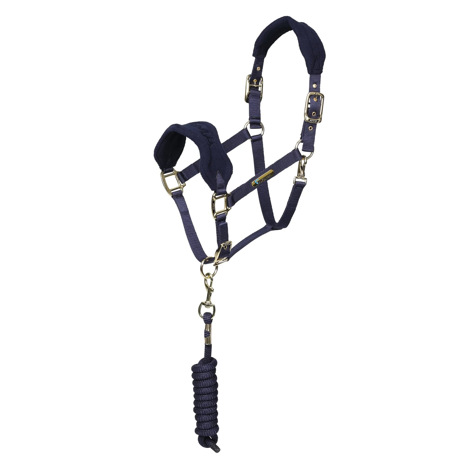 Shires Arma Fleece Padded Headcollar and Matching Lead Rope Set - Soft Comfort Horse Halter