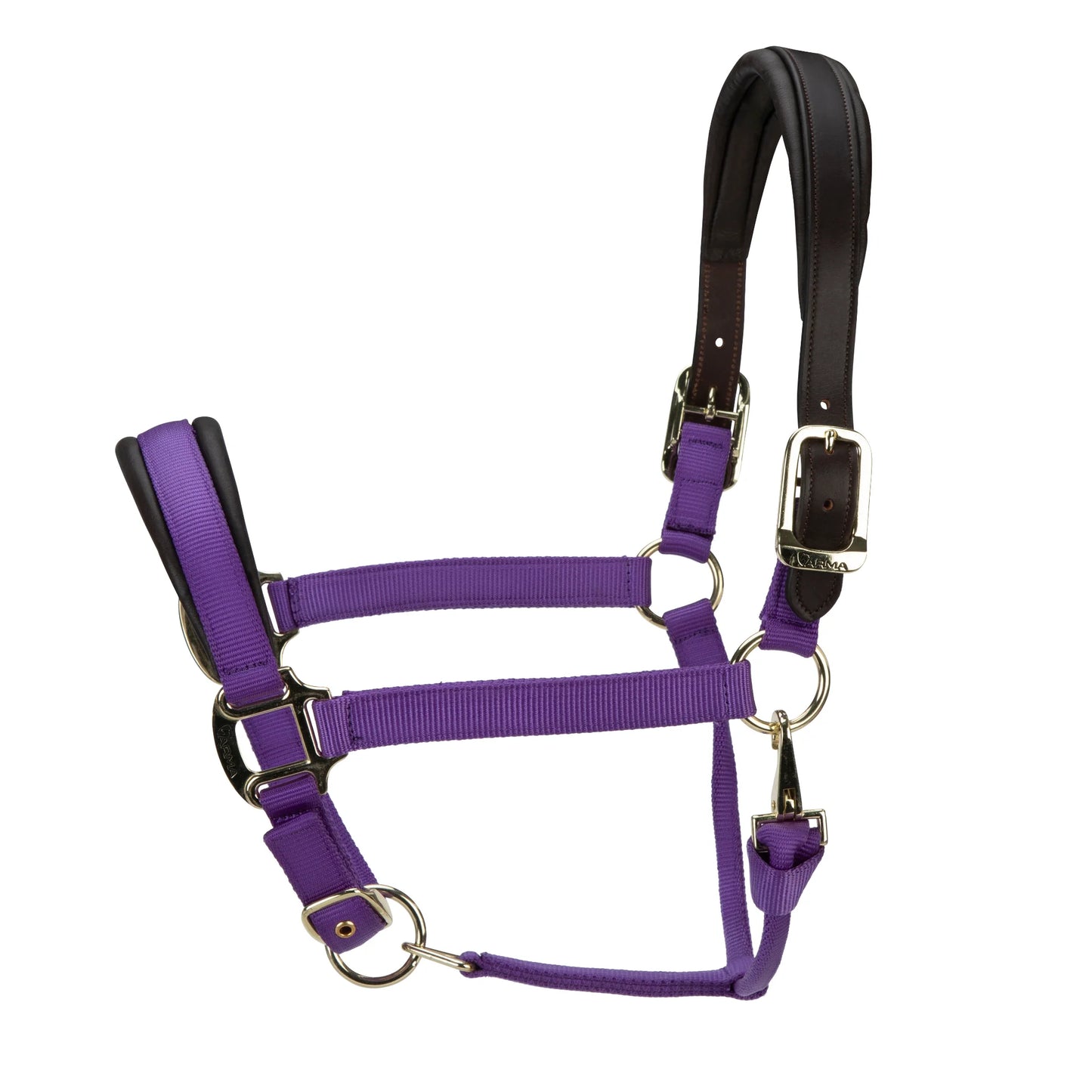 Shires Arma Premium Nylon Halter with Soft Leather Padding - Multiple Sizes