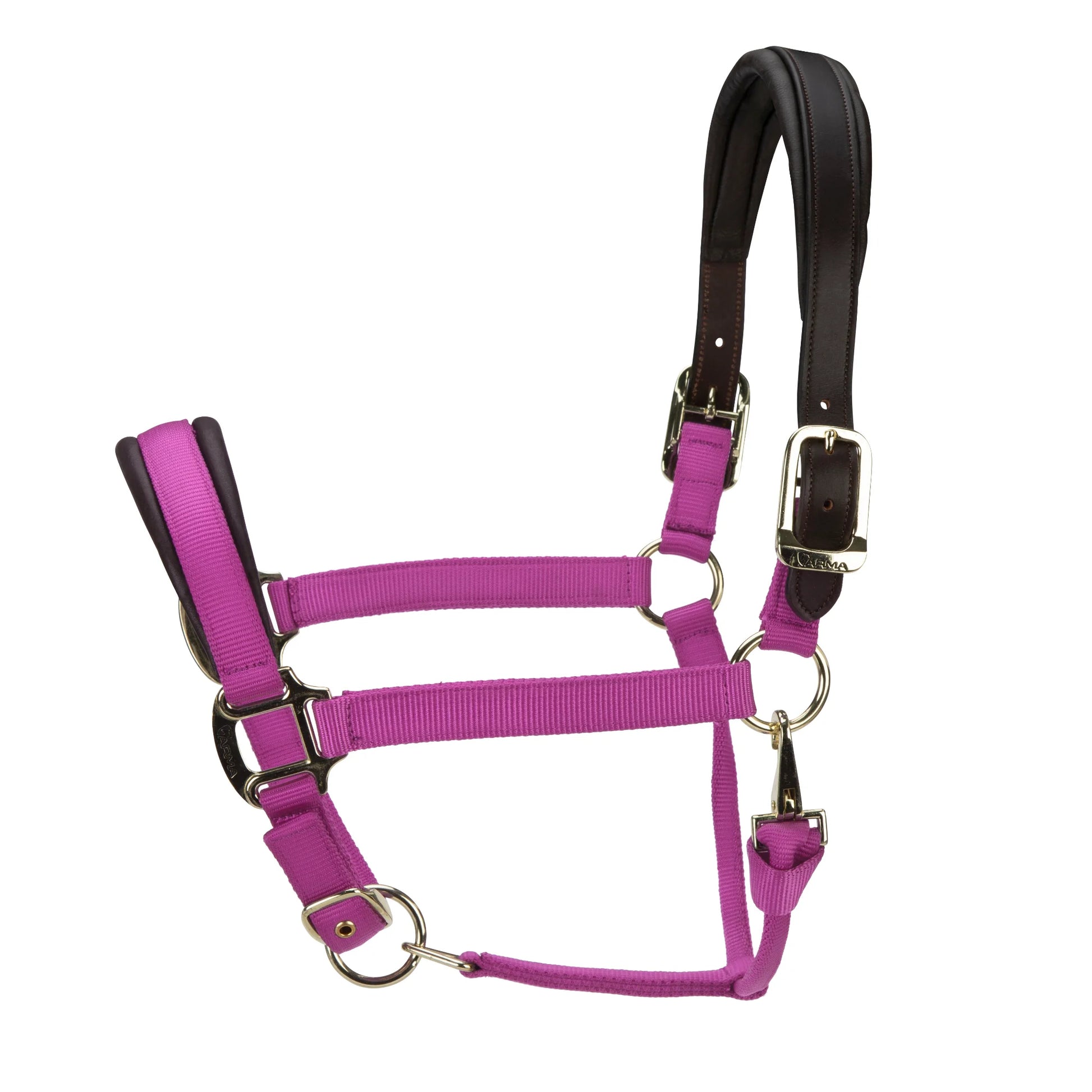 Shires Arma Premium Nylon Halter with Soft Leather Padding - Multiple Sizes