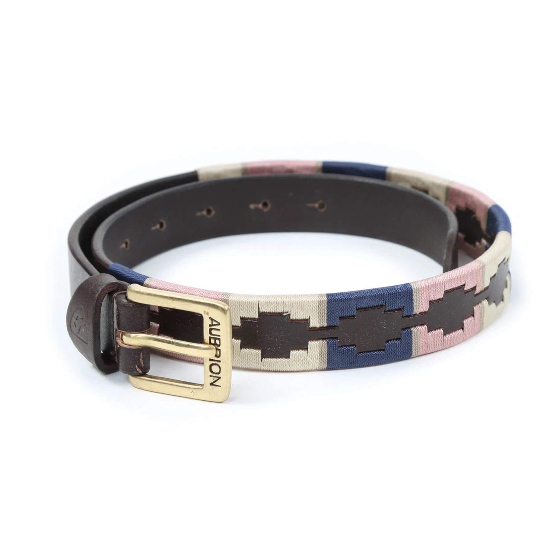 Shires Aubrion Drover Polo Belt - Hand-Stitched Leather Equestrian Belt - Multiple Sizes 9971N/P/N80