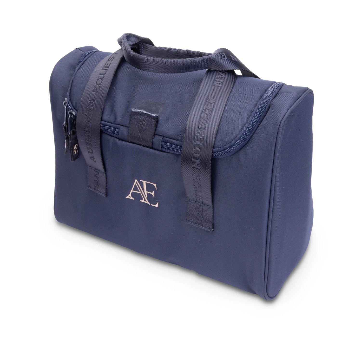 Shires Aubrion Equestrian Grooming Kit Bag - Navy - Durable Multi-Pocket Horse Grooming Tote
