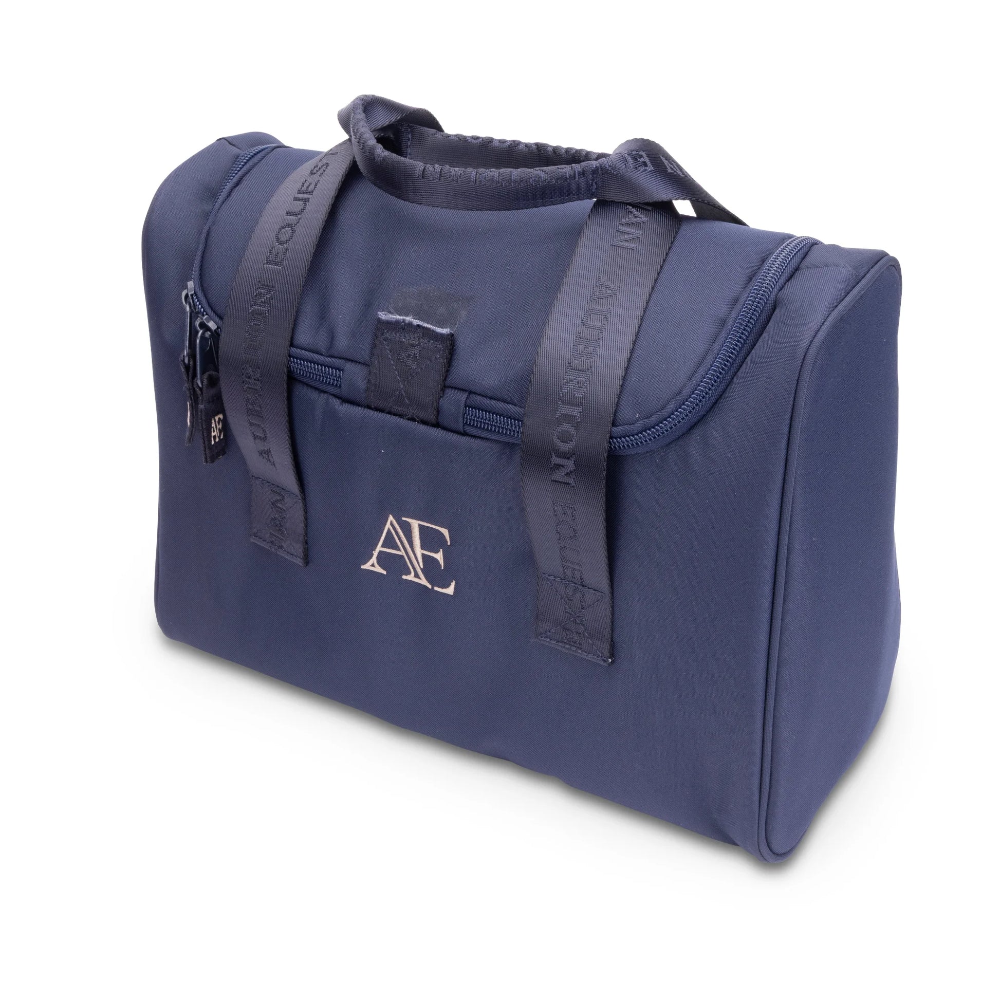 Shires Aubrion Equestrian Grooming Kit Bag - Navy - Durable Multi-Pocket Horse Grooming Tote