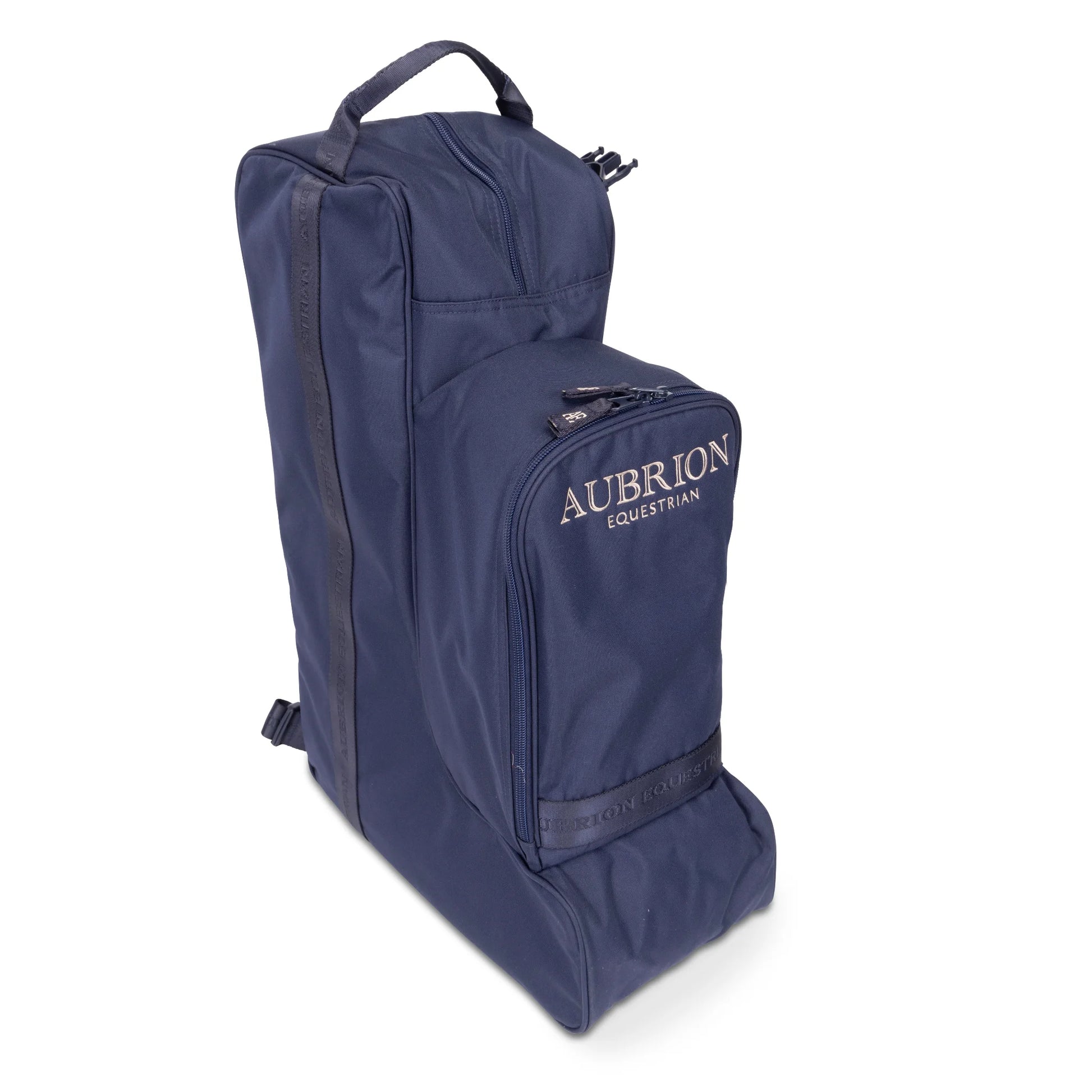 Shires Aubrion Equestrian Hat, Whip and Boot Bag - Navy - Durable All-in-One Riding Gear Storage