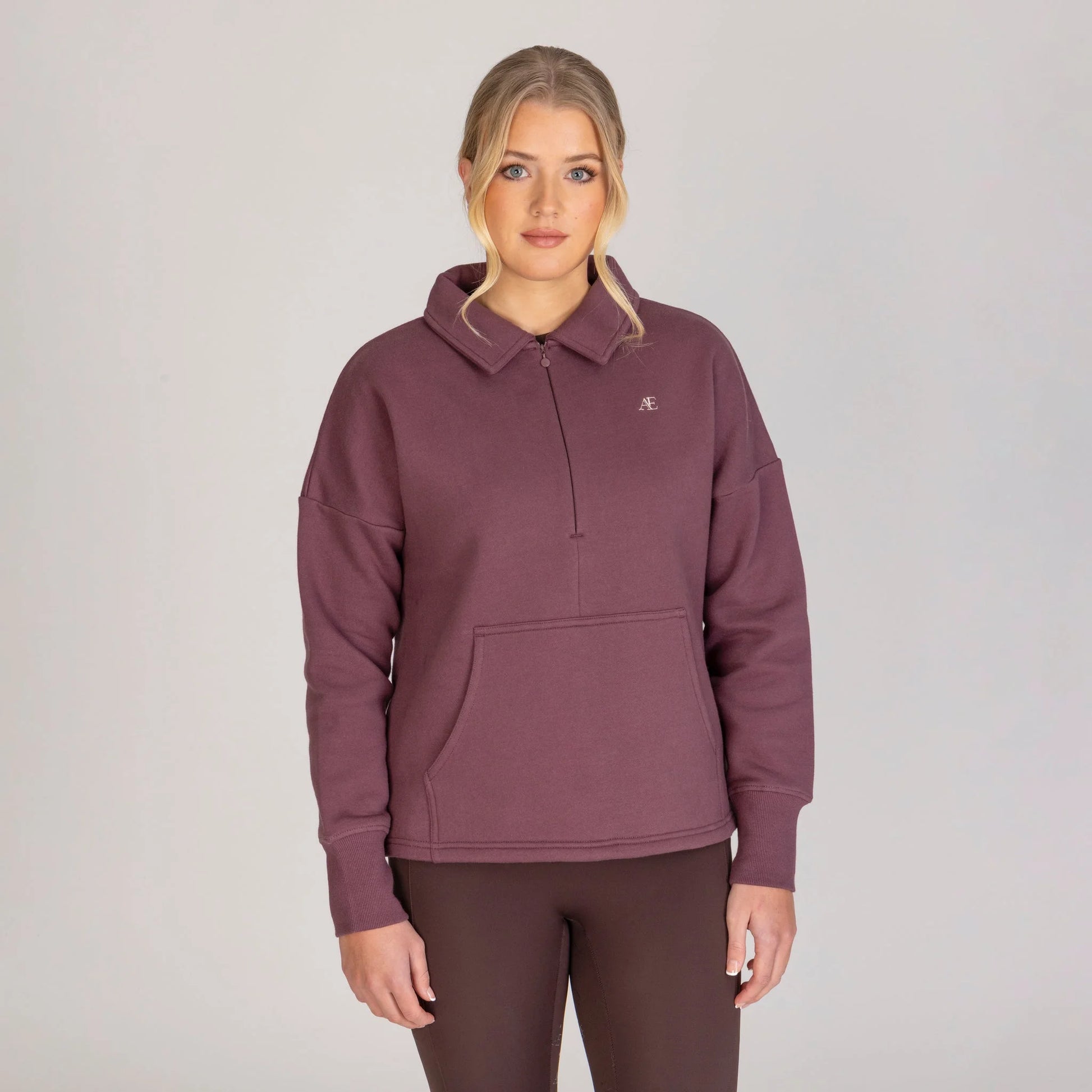 Shires Aubrion Equestrian Quarter Zip Sweater - Versatile Performance Riding Layer