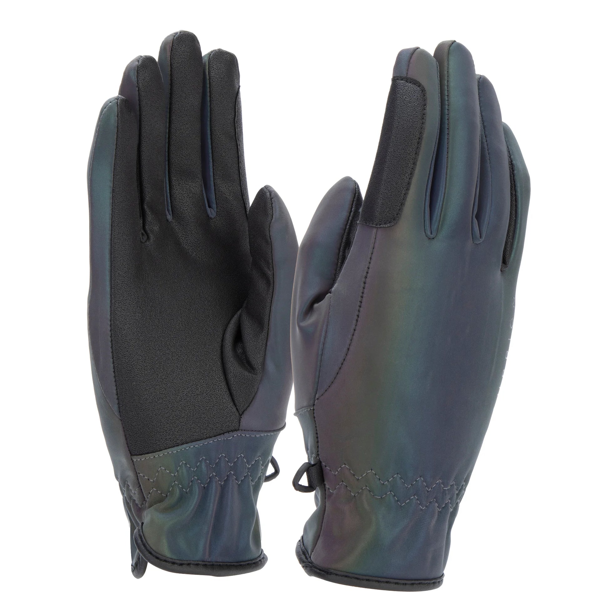 Shires Aubrion Glowup Reflective Winter Riding Gloves - High-Visibility Warmth for Cold Weather Equestrian Riding
