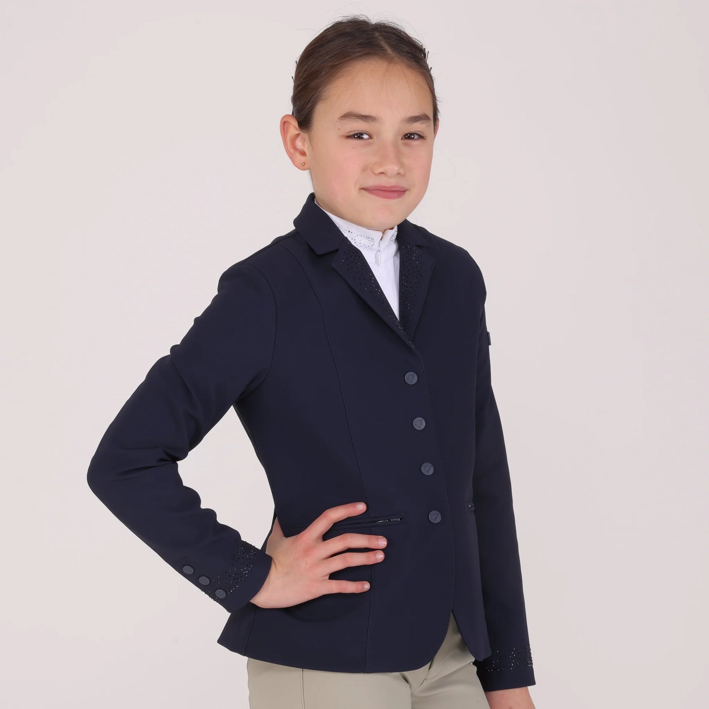 Shires Aubrion Optima-GX Show Coat - Professional Equestrian Riding Jacket 10801NAVY28