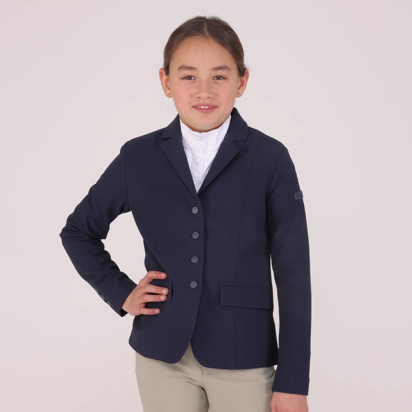 Shires Aubrion Optima-MX Show Coat - Performance Equestrian Competition Riding Jacket 10798NAVY26