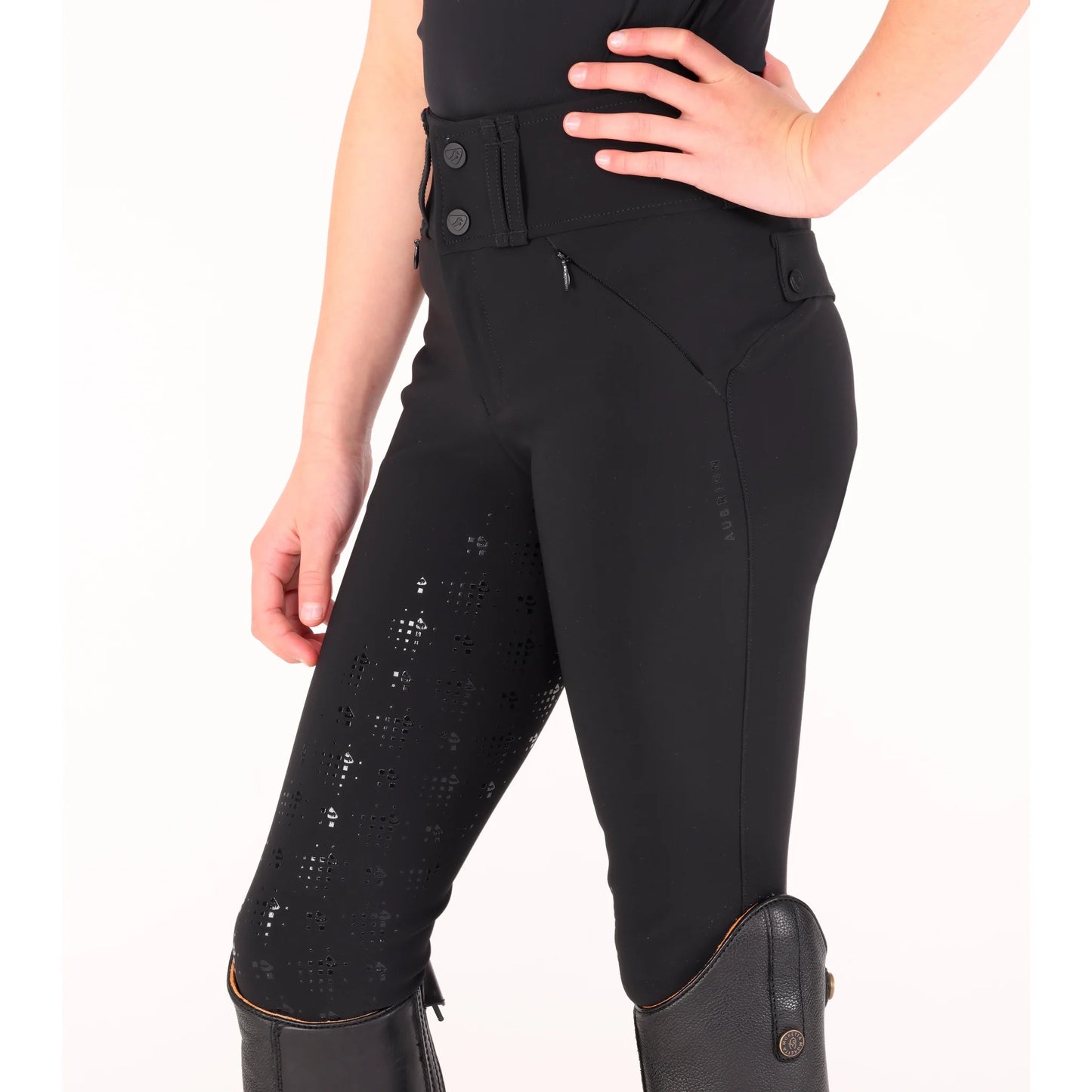 Shires Aubrion Optima MX Young Rider Breeches - Performance Youth Riding Pants