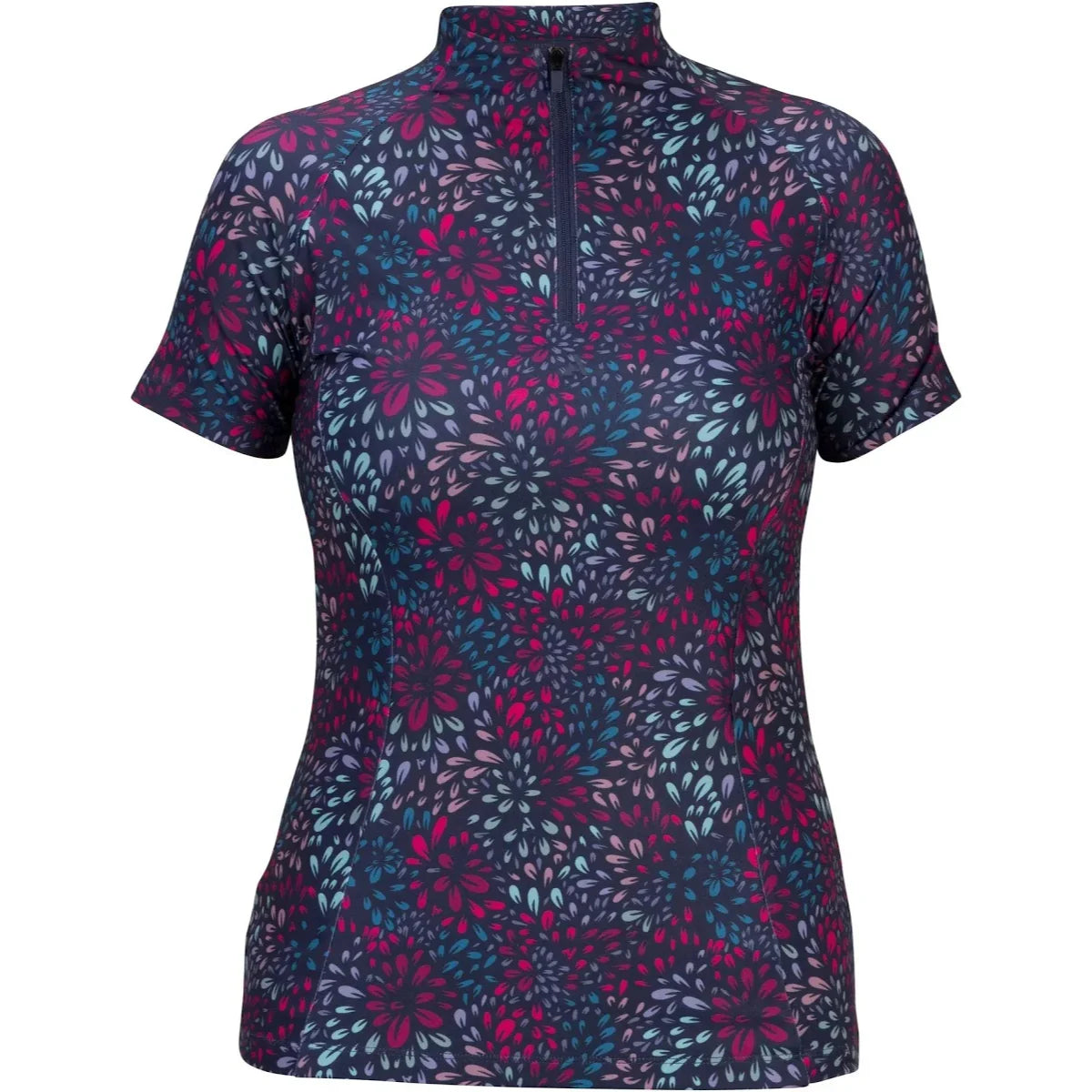 Shires Aubrion React Short Sleeve Base Layer - Young Rider Equestrian Performance Riding Top