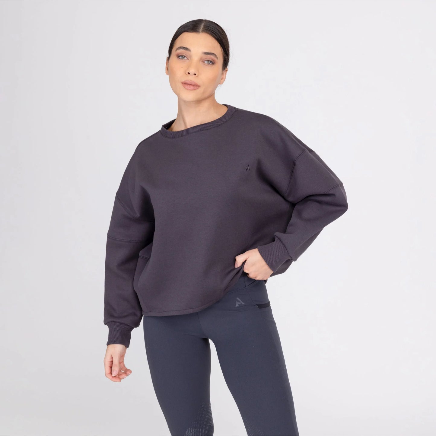 Shires Aubrion React Sweatshirt - Performance Equestrian Layering Top - Multiple Sizes